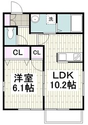 エクレール湘南の物件間取画像